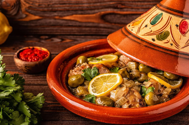 Poulet citron confit